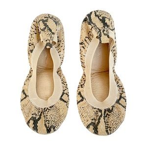 Yosi Samara Snake Embossed Leather Ballet Flats 7